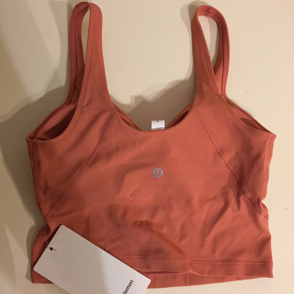 **LAST CHANCE** LULU Align Tank Rustic Coral NWT - Picture 4 of 9